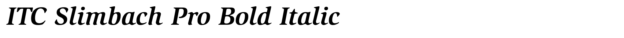 ITC Slimbach Pro Bold Italic image